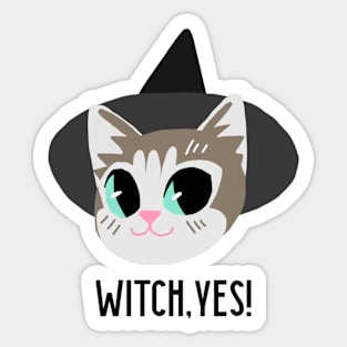 Witch, Meow! Featuring Artemis Sticker